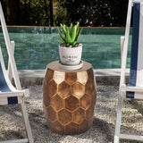 Darrahopens Home & Garden > Home Office Accessories > Calendars, Organisers & Planners Tablua Australia Modern Round Side Table, Honeycomb Indoor Outdoor Accent End Table