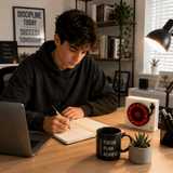 Darrahopens Home & Garden > Home Office Accessories > Calendars, Organisers & Planners White Record Player Mechanical Timer Magnet Timer for Study, Productivity and Time Management, Wind-Up Countdown Alarm, No Battery Required, Pomodoro Timer