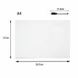 Darrahopens Home & Garden > Home Office Accessories > Calendars, Organisers & Planners Whiteboard for Fridge A4 A5 with Marker Pen Memo and Reminder Use - A5 1PCS+1PCS Maker