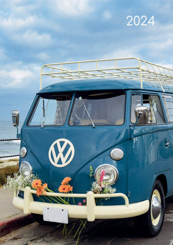 Darrahopens Home & Garden > Home Office Accessories Camper Vans - 2024 A5 Padded Cover Diary Premium Planner Book Xmas New Year Gift