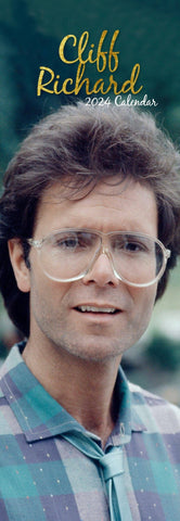 Darrahopens Home & Garden > Home Office Accessories Cliff Richard - 2024 Slimline Slim Wall Calendar Hanging Planner New Year Gift