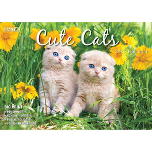 Darrahopens Home & Garden > Home Office Accessories Cute Cats 2023 Rectangle Wall Calendar 16 Months Planner New Year Christmas Gift
