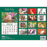 Darrahopens Home & Garden > Home Office Accessories Cute Cats 2023 Rectangle Wall Calendar 16 Months Planner New Year Christmas Gift