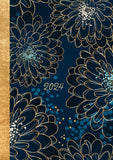 Darrahopens Home & Garden > Home Office Accessories Dahlia - 2024 A5 Padded Cover Diary Premium Planner Book Christmas New Year Gift