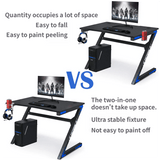 Darrahopens Home & Garden > Home Office Accessories > Desk Accessories 2-in-1 Under-Desk Metal Headphone Hanger &  Anti-Spill Cup Holder - No-Drill Heavy-Duty Desk Adjustable Clamp and 360° Swivel Hook