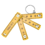 2Pcs ABS Folding Ruler Portable 0.5m Foldable Ruler with Key Ring for Carpentry Laying TilesYellow In Australia - Darrahopens
