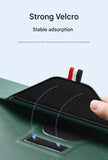 Darrahopens Home & Garden > Home Office Accessories > Desk Accessories 3-in-1 PU Leather Laptop Sleeve with Stand & Mouse Pad + Accessory Pouch(black)