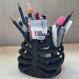 Darrahopens Home & Garden > Home Office Accessories > Desk Accessories 3D Printed Rib Pen Holder - Skeleton Desktop Organizer is both a practical pen holder and a sculpture.