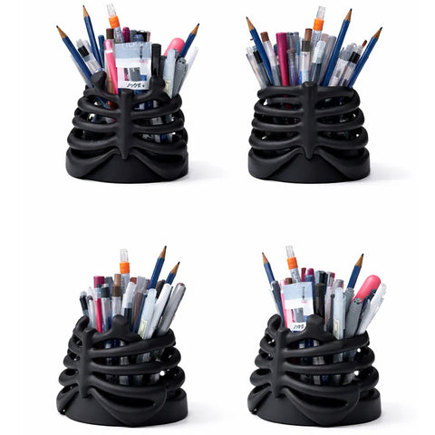 Darrahopens Home & Garden > Home Office Accessories > Desk Accessories 3D Printed Rib Pen Holder - Skeleton Desktop Organizer is both a practical pen holder and a sculpture.