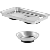 Darrahopens Home & Garden > Home Office Accessories > Desk Accessories 8 Pieces Magnetic Parts Tray Set, Stainless Steel Magnetic Tool Tray Holder, Round Bolt Trays Square Mechanic Trays for Screws In Australia - Darrahopens