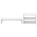 Darrahopens Home & Garden > Home Office Accessories > Desk Accessories Artiss Monitor Stand and 3-Tier Desk Organiser 2-in-1 Modular Computer Monitor Riser PVC Desktop Shelf Holds 20kg for Office Students Gaming