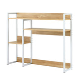 Darrahopens Home & Garden > Home Office Accessories > Desk Accessories Artist Desk Organizer 2-Tier Desk Shelf 24cm Depth for Unblocked Monitor View Asymmetrical Desk Hutch Dorm for WFH & Gaming Heavy-Duty