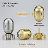 Darrahopens Home & Garden > Home Office Accessories > Desk Accessories Atomic Bomb Fidget Spinner 3 in 1 EDC Clicker Toy Gift Brass