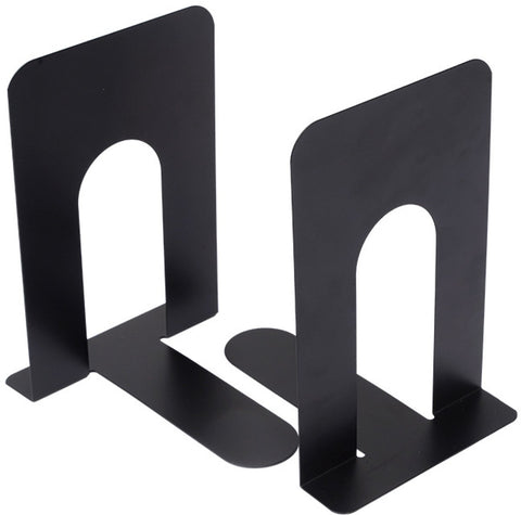 Darrahopens Home & Garden > Home Office Accessories > Desk Accessories Bookends - Metal - Iron Bookshelves - Can be used to support books and organize your desk - 130mm * 150mm * 165mm - Black