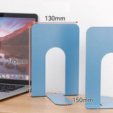 Darrahopens Home & Garden > Home Office Accessories > Desk Accessories Bookends - Metal - Iron Bookshelves - To be used for supporting books and organizing your desk - 2 Pieces - 13 × 15 × 16.5 cm - Blue