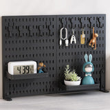 Darrahopens Home & Garden > Home Office Accessories > Desk Accessories CARLA HOME 2 Pack Desk Pegboard Organizer Kit  with Hooks, Tray & Mount Ideal for Office, Gaming Setup & Home Workspace Organization (Black)