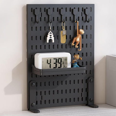 Darrahopens Home & Garden > Home Office Accessories > Desk Accessories CARLA HOME Desk Pegboard Organizer Kit  with Hooks, Tray & Mount Ideal for Office, Gaming Setup & Home Workspace Organization (Black)