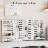 Darrahopens Home & Garden > Home Office Accessories > Desk Accessories CARLA HOME Desk Pegboard Organizer Kit  with Hooks, Tray & Mount Ideal for Office, Gaming Setup & Home Workspace Organization (White)