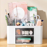 Darrahopens Home & Garden > Home Office Accessories > Desk Accessories Desk Supplies Organizer Multifunctional Large Capacity Office Desk Organizer with Double Layer Drawer for Pen In Australia - Darrahopens