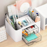 Darrahopens Home & Garden > Home Office Accessories > Desk Accessories Desk Supplies Organizer Multifunctional Large Capacity Office Desk Organizer with Double Layer Drawer for Pen In Australia - Darrahopens