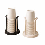 Darrahopens Home & Garden > Home Office Accessories > Desk Accessories Disposable cup holder for paper cups - practical cup holder - paper cup dispenser for the desk - cup dispenser - Multifunctional paper cup holder - set of two (black, white)