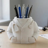 Darrahopens Home & Garden > Home Office Accessories > Desk Accessories Doctor Pen Holder Desk Organizer - Lab Coat & Stethoscope Desktop Doctor Pen Holder