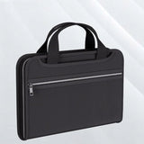 Darrahopens Home & Garden > Home Office Accessories > Desk Accessories Fireproof & Waterproof Expanding File Folder Organizer with Zipper - Large Capacity Document Safe Bag(Silver zipper handle model)