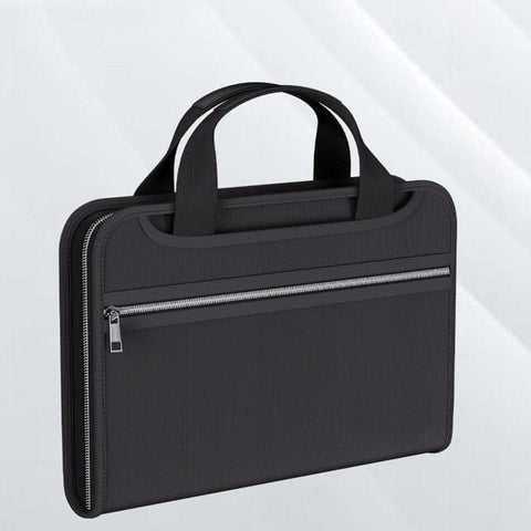 Darrahopens Home & Garden > Home Office Accessories > Desk Accessories Fireproof & Waterproof Expanding File Folder Organizer with Zipper - Large Capacity Document Safe Bag(Silver zipper handle model)