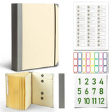 Darrahopens Home & Garden > Home Office Accessories > Desk Accessories In Case I Go Missing Khaki High-Capacity Emergency Information Binder - Heavy Duty Expanding File Organizer and Document Safety Folder