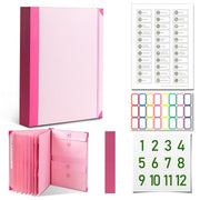 Darrahopens Home & Garden > Home Office Accessories > Desk Accessories In Case I Go Missing Pink High-Capacity Emergency Information Binder - Heavy Duty Expanding File Organizer and Document Safety Folder