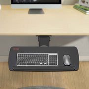 Keyboard Tray under Desk Adjustable Height and Angle Slide Out Keyboard Holder 25 x 9.8 inch Ergonomic under Desk Keyboard Shelf with Wrist Rest for Home and Office In Australia - Darrahopens
