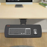 Keyboard Tray under Desk Adjustable Height and Angle Slide Out Keyboard Holder 25 x 9.8 inch Ergonomic under Desk Keyboard Shelf with Wrist Rest for Home and Office In Australia - Darrahopens