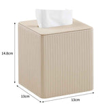 Darrahopens Home & Garden > Home Office Accessories > Desk Accessories Leather Tissue Box Cover Square Tissue Box Holder for Bathroom Vanity Countertop Night Stands Bedroom Office Desk,Modern Tissue Decorative Organizer with Magnetic Closure（Only tissue box）