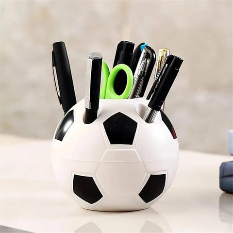 Darrahopens Home & Garden > Home Office Accessories > Desk Accessories Multifunctional pen holder - football-shaped pen holder - student pen holder - plastic pen holder - storage box for toothpaste and toothbrush - black