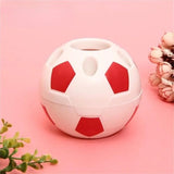 Darrahopens Home & Garden > Home Office Accessories > Desk Accessories Multifunctional pen holder - football-shaped pen holder - student pen holder - plastic pen holder - storage box for toothpaste and toothbrush - red