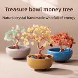 Darrahopens Home & Garden > Home Office Accessories > Desk Accessories Natural Green Crystal Money Tree with Fortune Basin & Adjustable Wire Branches - Desktop Feng Shui Decor for Wealth and Prosperity