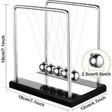 Darrahopens Home & Garden > Home Office Accessories > Desk Accessories Newton's Cradle 18 cm Science Game Office Desk Decoration Large Pendulum Swing Balls