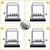 Darrahopens Home & Garden > Home Office Accessories > Desk Accessories Newton's Cradle 18 cm Science Game Office Desk Decoration Large Pendulum Swing Balls