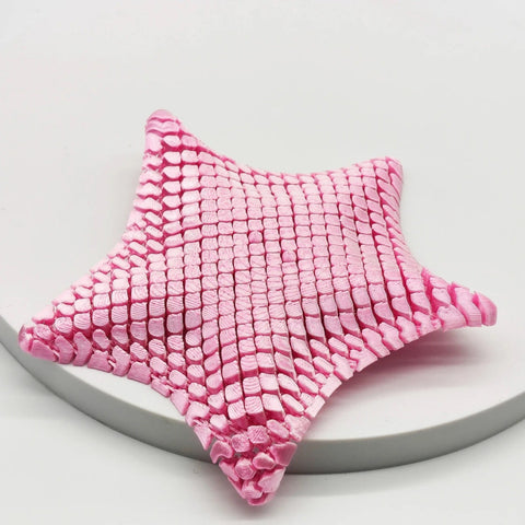 Darrahopens Home & Garden > Home Office Accessories > Desk Accessories Pink 3D-Printed Articulated Starfish Fidget Toy for Stress Relief - Eco-Friendly 12cm Sensory Toy for Kids & Adults