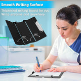Darrahopens Home & Garden > Home Office Accessories > Desk Accessories Pink Waterproof Aluminum Tri-Fold Nursing Clipboard with Pen Slot - Lightweight Pocket-Sized A4 Document Holder & 180° Flat Writing Pad