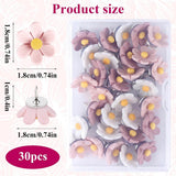 Darrahopens Home & Garden > Home Office Accessories > Desk Accessories Push Pins - 30 pieces - Flower-shaped push pins - Flower pins for notice boards - Pin board pins - Decorative push pins - Suitable for notice boards, offices, schools and home use.