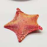 Darrahopens Home & Garden > Home Office Accessories > Desk Accessories Red-Gold 3D-Printed Articulated Starfish Fidget Toy for Stress Relief - Eco-Friendly 12cm Sensory Toy for Kids & Adults