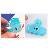 Darrahopens Home & Garden > Home Office Accessories > Desk Accessories Stationery Clip Plastic Cute Cartoon Double Sided Multifunctional Long Tail Document Clamps For Office Supplies Binder Paper Blue Expression In Australia - Darrahopens