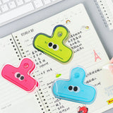 Darrahopens Home & Garden > Home Office Accessories > Desk Accessories Stationery Clip Plastic Cute Cartoon Double Sided Multifunctional Long Tail Document Clamps For Office Supplies Binder Paper Blue Expression In Australia - Darrahopens