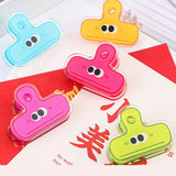 Darrahopens Home & Garden > Home Office Accessories > Desk Accessories Stationery Clip Plastic Cute Cartoon Double Sided Multifunctional Long Tail Document Clamps For Office Supplies Binder Paper Blue Expression In Australia - Darrahopens