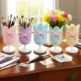 Darrahopens Home & Garden > Home Office Accessories > Desk Accessories Tulip-shaped pen holder - pen rack - creative desk decoration - refined (Blue)