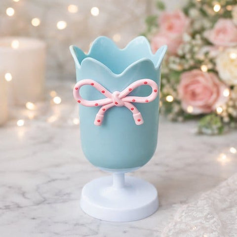 Darrahopens Home & Garden > Home Office Accessories > Desk Accessories Tulip-shaped pen holder - pen rack - creative desk decoration - refined (Blue)