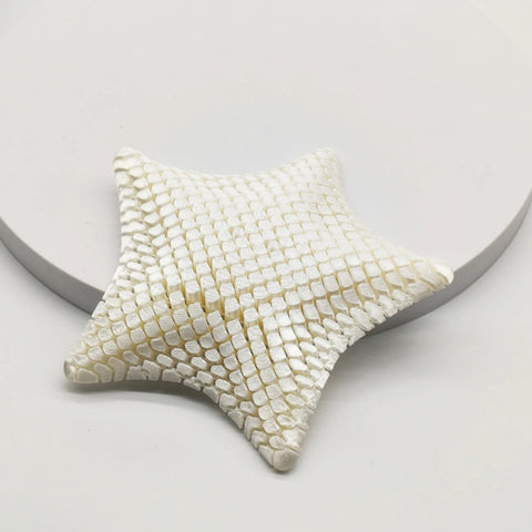 Darrahopens Home & Garden > Home Office Accessories > Desk Accessories White 3D-Printed Articulated Starfish Fidget Toy for Stress Relief - Eco-Friendly 12cm Sensory Toy for Kids & Adults