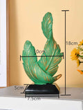 Darrahopens Home & Garden > Home Office Accessories > Desk Accessories White Luxury Artistic Resin Dual Feather Sculpture - Elegant Minimalist Home Decor for Entryway Living Room & Gallery Styling