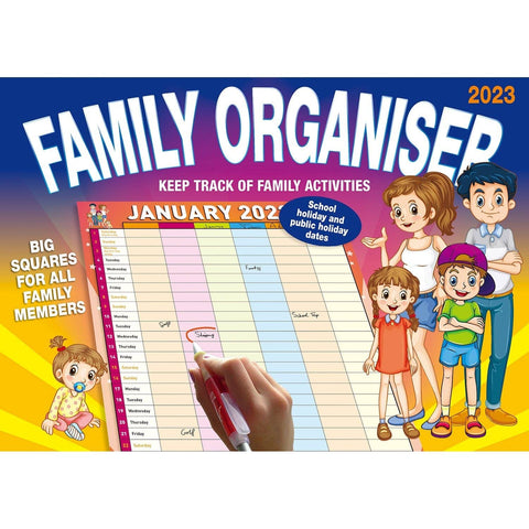 Darrahopens Home & Garden > Home Office Accessories Family Organiser – 2023 Rectangle Wall Calendar 16 Months Planner New Year Gift